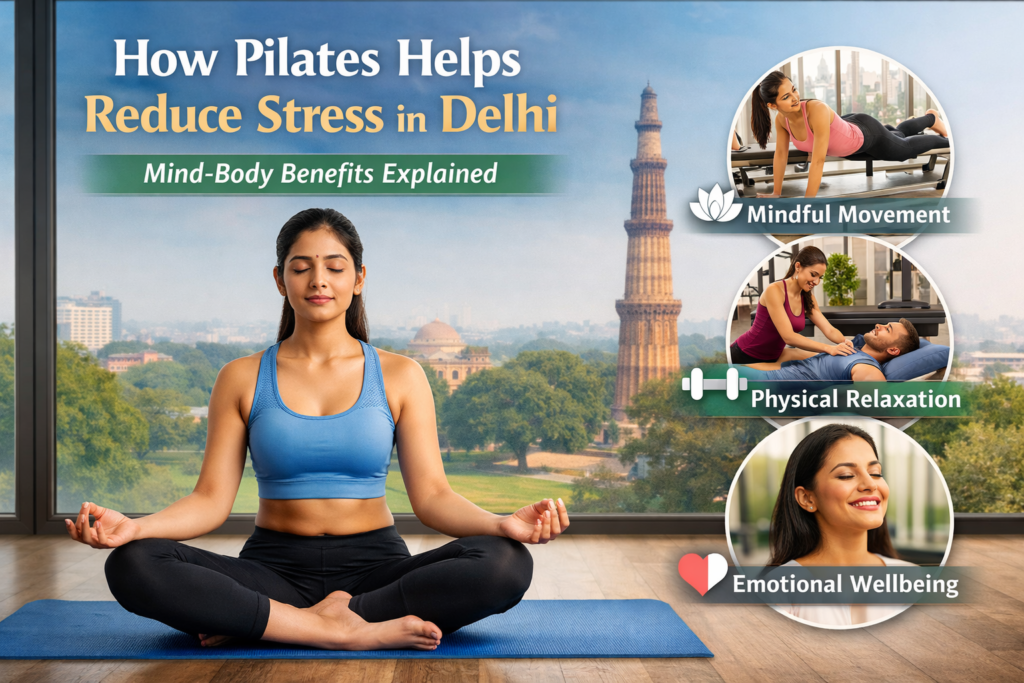 How Pilates Helps Reduce Stress in Delhi – Mind-Body Benefits Explained